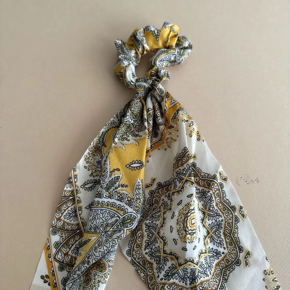 Paisley Scarf Scrunchie Hair Tie K65